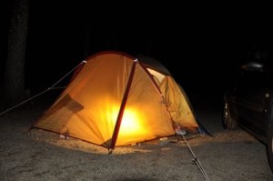 夜のテント 夜のテント